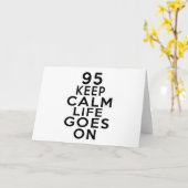 95 Het leven gaat op verjaardag Kaart (Gele Bloem)