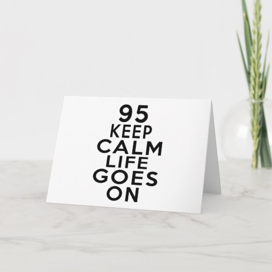 95 Het leven gaat op verjaardag Kaart (Voorkant)