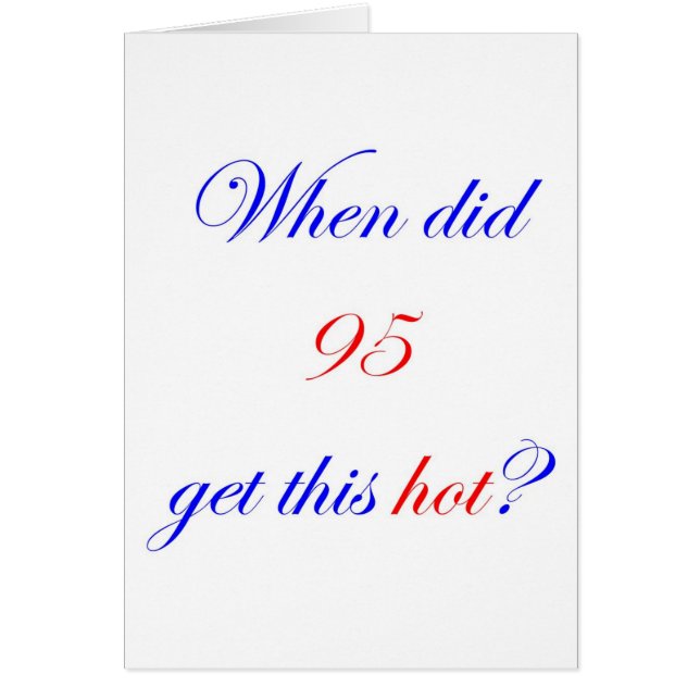 95 Hot (Voorkant)