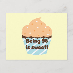 95 is Sweet Birthday T-shirts en cadeautjes Briefkaart