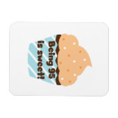 95 is Sweet Birthday T-shirts en cadeautjes Magneet (Horizontaal)