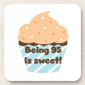 95 is Sweet Birthday T-shirts en cadeautjes Onderzetter (Voorkant)