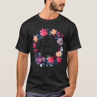 95 Jaar Geliefde Bloem 95e Verjaardag T-shirt