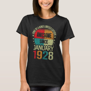 95 jaar Geweldige sinds januari 1928  95e BI T-shirt