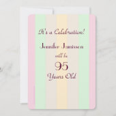 95 jaar oud Uitnodiging tot staking partij (Voorkant)