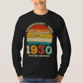 95 jaar oude Bday Retro Geweldige 95ste verjaardag T-shirt (Voorkant)