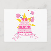 95 jaar oude Birthday Cake Briefkaart (Voorkant)