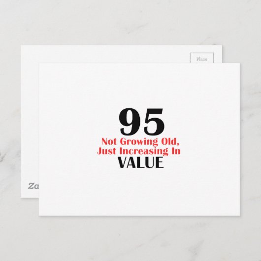 95 jaar oude design briefkaart (Voorkant / Achterkant)