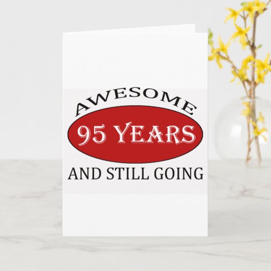 95 jaar oude design kaart (Gele Bloem)