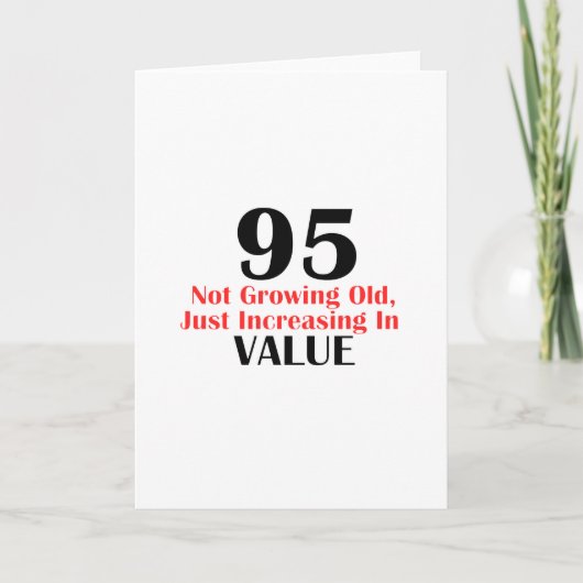 95 jaar oude design kaart (Voorkant)