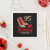 95 jaar oude Gifts 95th Birthday Squad Leopard Hig Servet (Insitu)