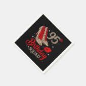 95 jaar oude Gifts 95th Birthday Squad Leopard Hig Servet (Hoek)