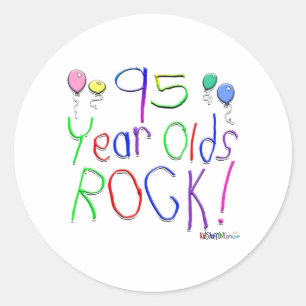 95 jaar oude rock! Sticker