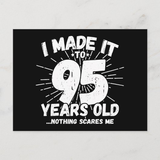 95 Jaar Oude Sarcastische Meme Leuk 95ste Verjaard Briefkaart (Voorkant)