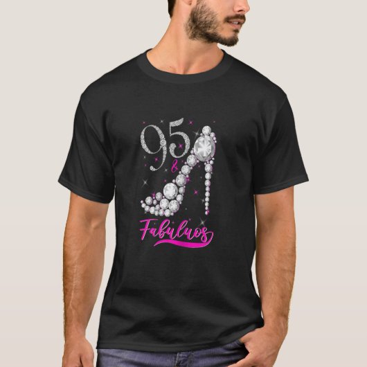 95 jaar oude schokken van de Fabulous Diamond 9 T-shirt (Voorkant)