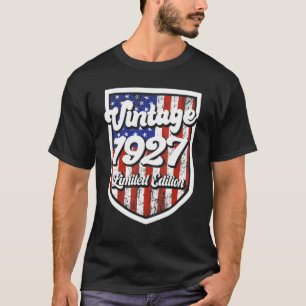 95 jaar oude Vintage 1927 95e verjaardag T-shirt