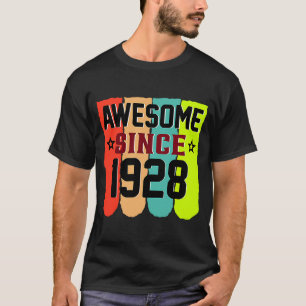 95 jaar oude Vintage 1928 95e verjaardag T-shirt