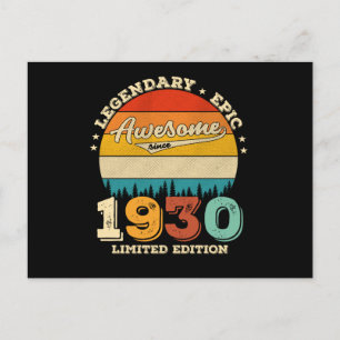 95 Jaar Verjaardag Retro Geweldig 95e Verjaardag C Briefkaart