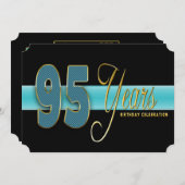 95 JAAR VERZOEK VAN DE TWEEDE PARTIJ AQUA/ZWARTE P KAART (Voorkant / Achterkant)