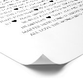 95 redenen waarom we van je houden foto collage ve poster (Hoek)