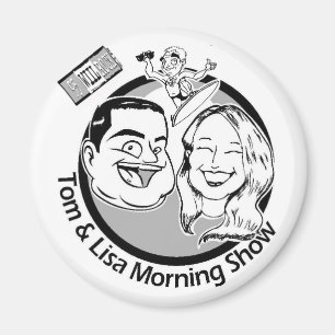 95 WIIL ROCK - Tom & Lisa mag! Magneet