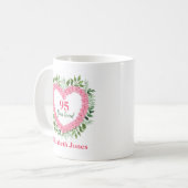 95 Years Loved Personalized 95th Birthday Mug Koffiemok (Voorkant links)