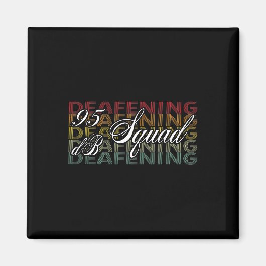 95dB Squad Hand gebarentaal gehoorverlies bewustzi Magneet (Voorkant)