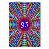 95e Abstracte Trippy Swirls van Birthday (Voorkant)