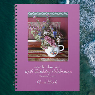 95e Birthday Party Guest Book, Teapot Notitieboek