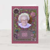 95e fotokaart voor een verjaardag kaart (Voorkant)