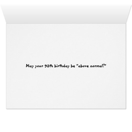 95e geboortedag Beer in Boat (Binenzijde Horizontaal (Onderkant))