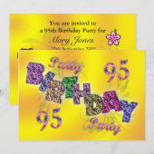 95e partijenuitnodiging kaart (Voorkant / Achterkant)