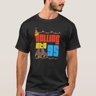 95e Schaats van 95 Roller, geboortedag S T-shirt
