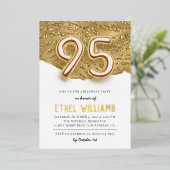 95e uitnodiging van de Birthday Party (Staand Voorkant)