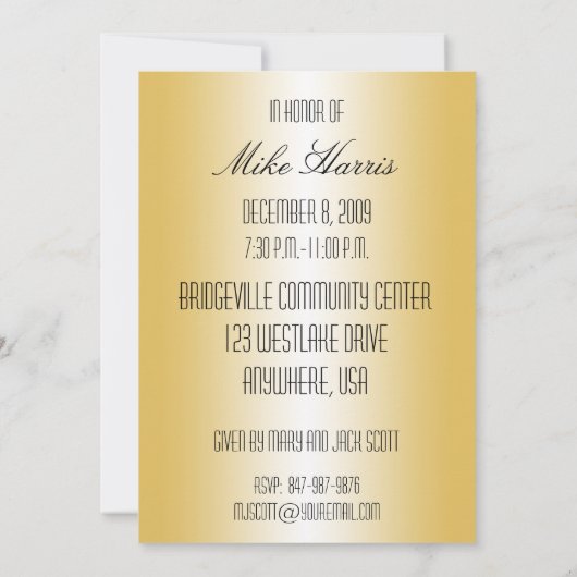 95e uitnodiging van de Birthday Party in Blue & Go (Achterkant)