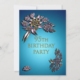 95e uitnodiging van de partij Birthday