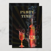 95e uitnodiging voor verjaardagsfeestje (Voorkant / Achterkant)