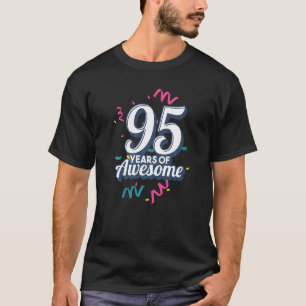 95e verjaardag 95 jaar Geweldige 95 jaar oud biir T-shirt