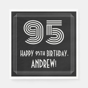 95e verjaardag: Art Deco Geïnspireerde look "95" + Servet