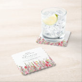 95e Verjaardag Augustus Geboorte Bloem Custom Kartonnen Onderzetters (Insitu)