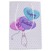 95e verjaardag Balloons en harten Medium Cadeauzakje (Voorkant)
