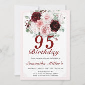 95e verjaardag Bewerkbare Sjablonen Kaart (Voorkant)