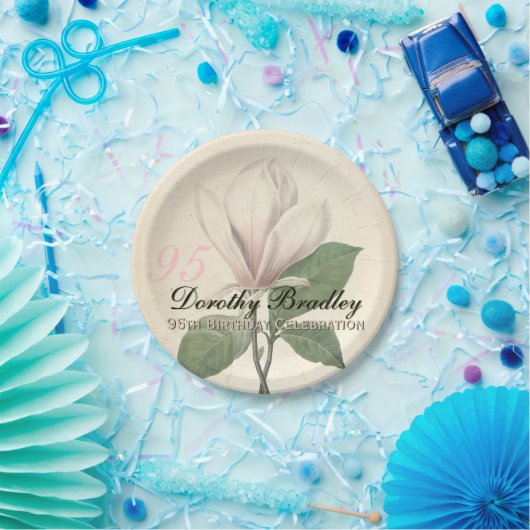 95e verjaardag  Borden van Magnolia Paper Papieren Bordje (Feest)