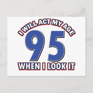 95e verjaardag design briefkaart