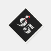 95e verjaardag feestballonnen servet (Hoek)