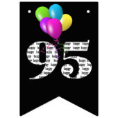 95e verjaardag feestballonnen vlaggetjes (Derde vlag)