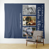 95e verjaardag fotocollage achtergrond banner wandkleed (In Situ (horizontaal))