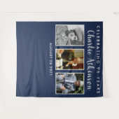 95e verjaardag fotocollage achtergrond banner wandkleed (Voorkant (horizontaal))