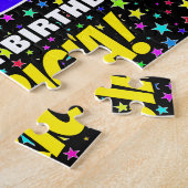 95e verjaardag — Fun, kleurrijk Star Field Pattern Legpuzzel (Zijkant)