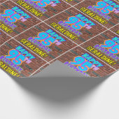 95e verjaardag: Fun, Urban Graffiti geïnspireerd K Cadeaupapier (Hoek)